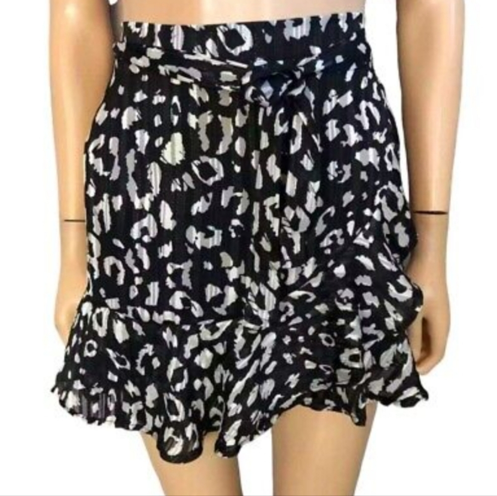 Altar'd State Silky Ruffled Wrap Skirt